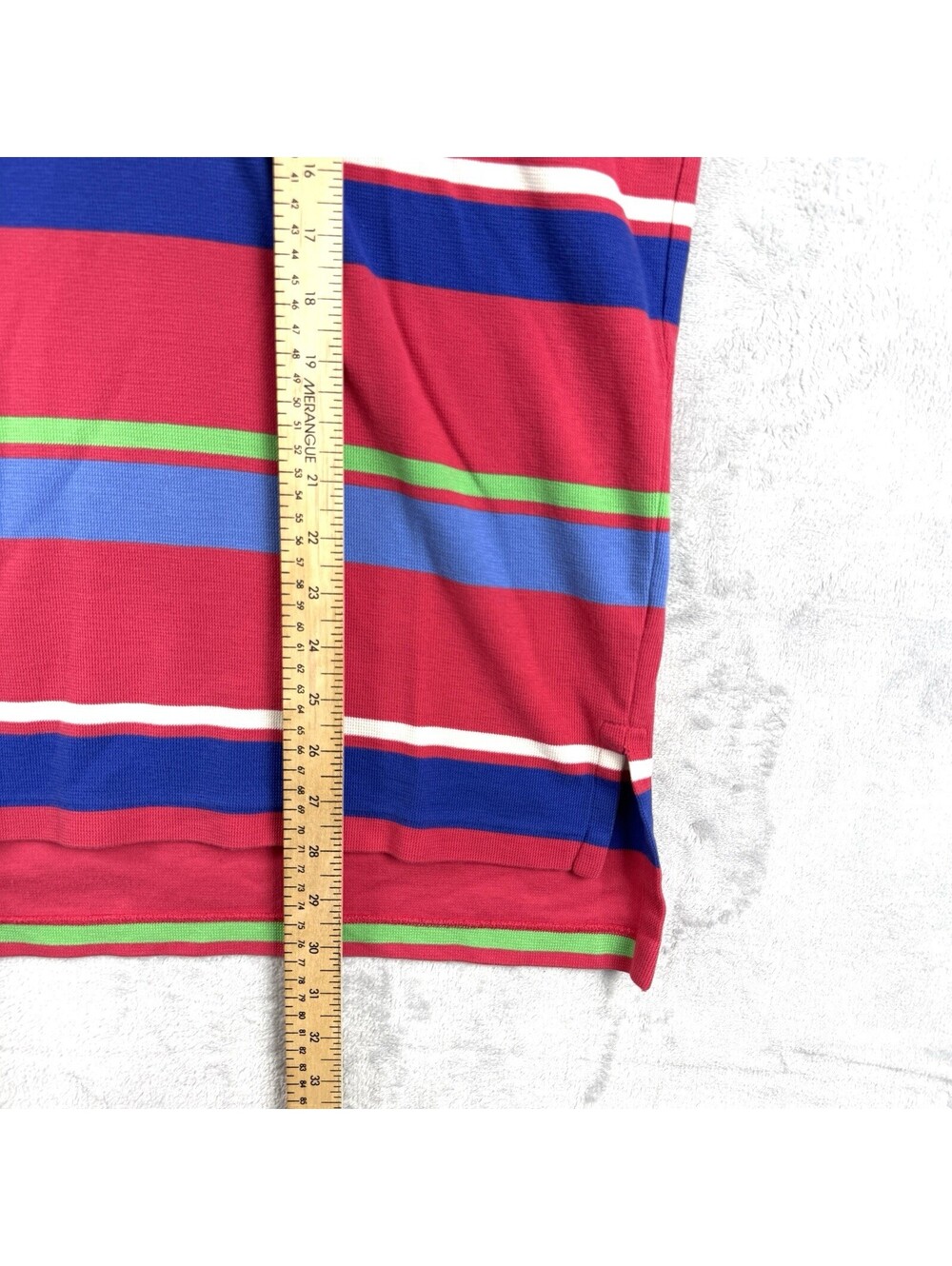 Polo Ralph Lauren Men Muti-Stripes Polo Shirt L Cotton VTG Preppy Vibrant Golf - Picture 6 of 8